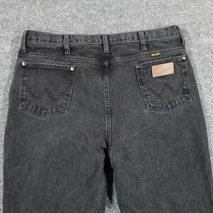 Vintage Wrangler Jeans Mens 38x34 Black Denim 936WBK Western Cowboy Light 13650